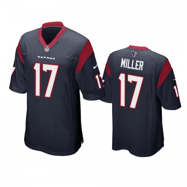 Houston Texans Anthony Miller Navy Game Jersey