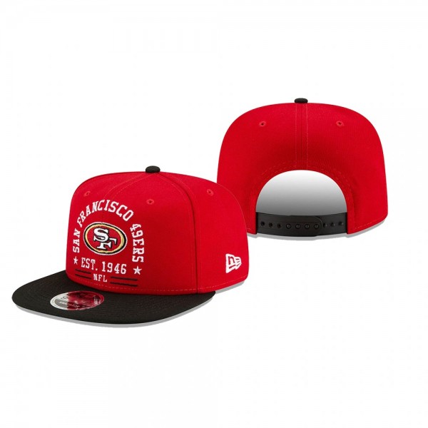 San Francisco 49ers Scarlet Arch 9FIFTY Adjustable Snapback Hat