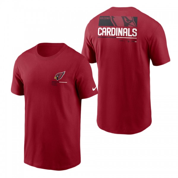 Men's Arizona Cardinals Cardinal Team Incline T-Shirt