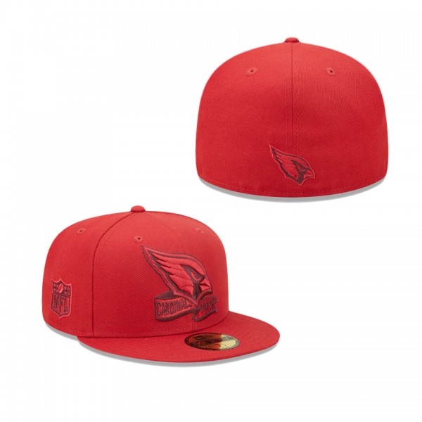 Men's Arizona Cardinals Cardinal Tonal 2022 Sideline 59FIFTY Fitted Hat