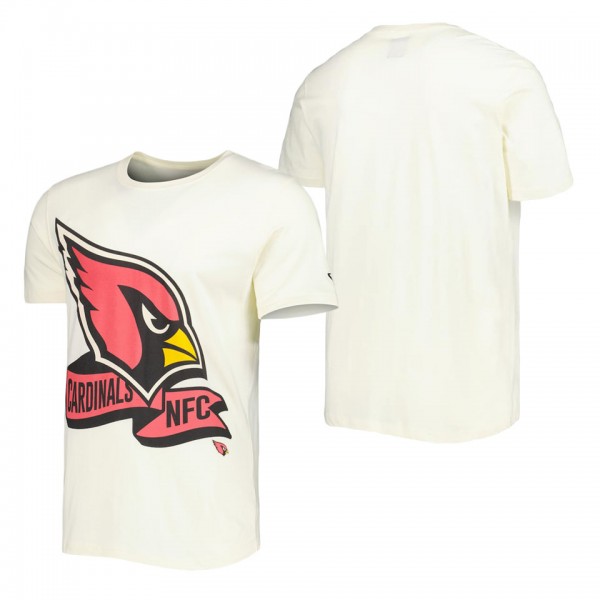 Men's Arizona Cardinals Cream Sideline Chrome T-Sh...