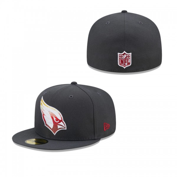 Men's Arizona Cardinals Graphite Color Dim 59FIFTY Fitted Hat