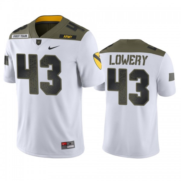 Army Black Knights Jeremiah Lowery White 1st Cavalry Division Limited Edition Jersey