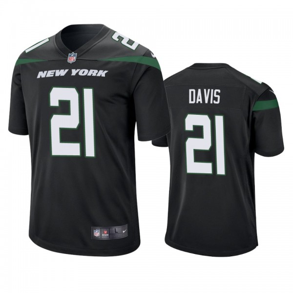 New York Jets Ashtyn Davis Black Game Jersey