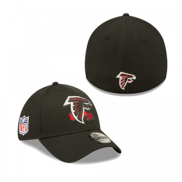 Men's Atlanta Falcons Black 2022 Sideline 39THIRTY Coaches Flex Hat