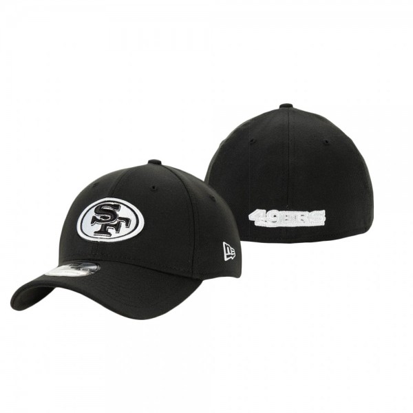 San Francisco 49ers Black B-Dub 39THIRTY Fle Hat