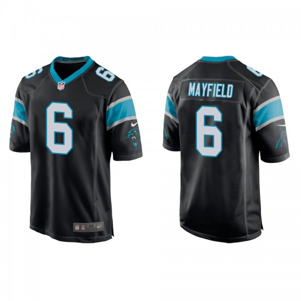 Baker Mayfield Panthers Black Game Jersey