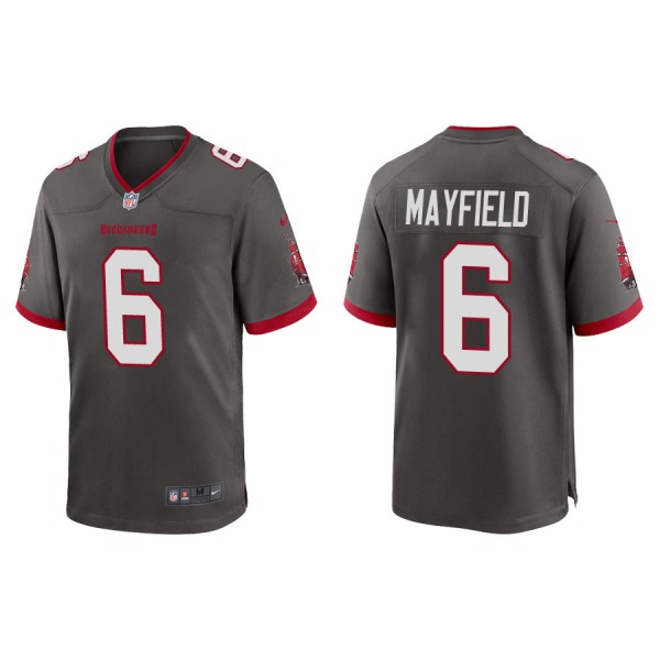 Men's Tampa Bay Buccaneers Baker Mayfield Pewter A...