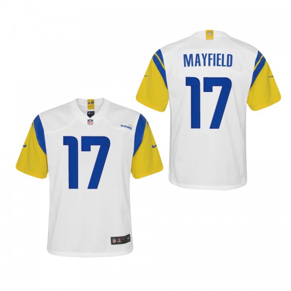 Baker Mayfield Youth Los Angeles Rams White Altern...
