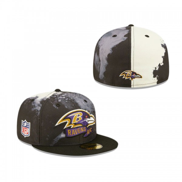 Baltimore Ravens 2022 Sideline Ink Dye 59FIFTY Fit...