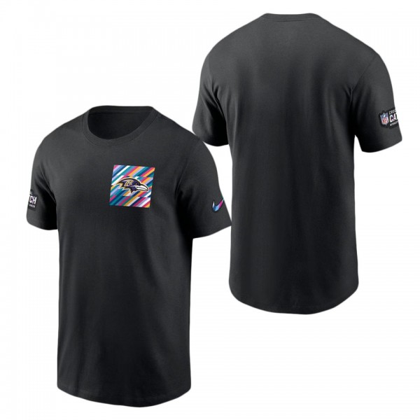 Men's Baltimore Ravens Black 2023 NFL Crucial Catch Sideline Tri-Blend T-Shirt