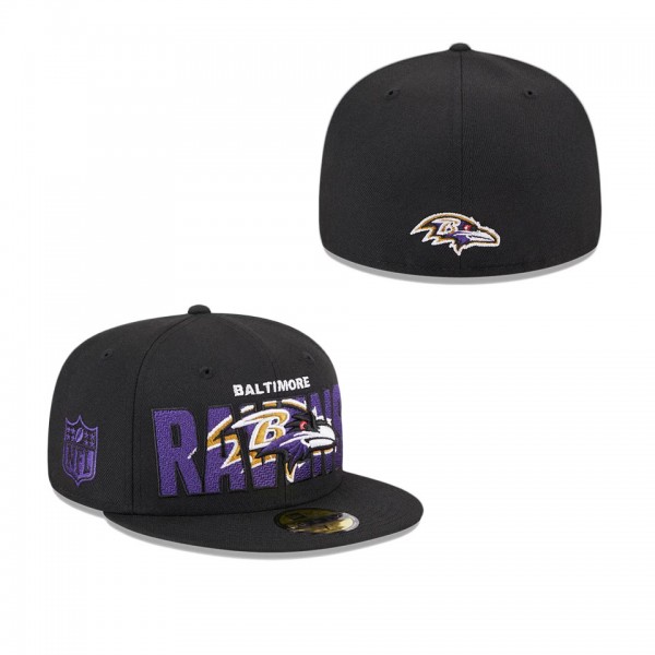 Men's Baltimore Ravens Black 2023 NFL Draft 59FIFT...