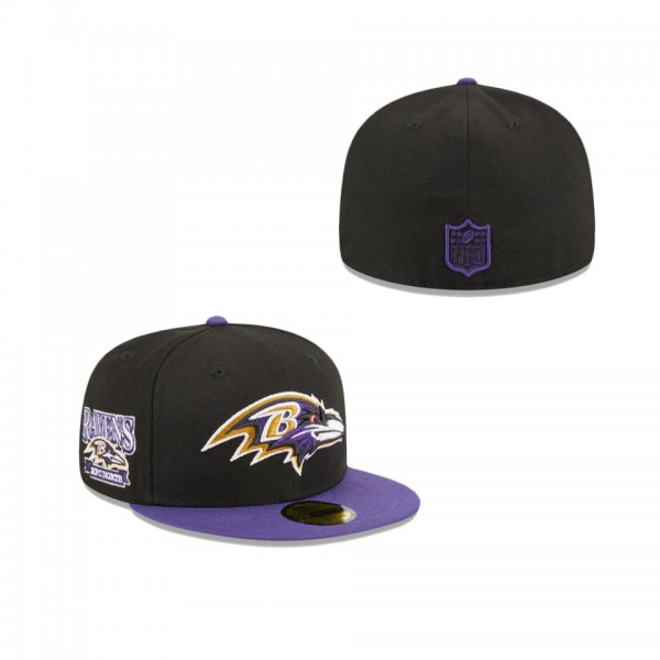Baltimore Ravens Throwback Hidden 59FIFTY Fitted H...