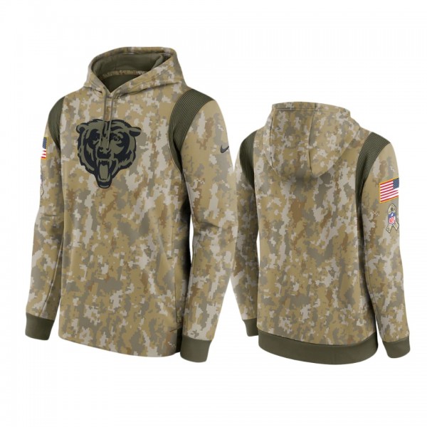 Chicago Bears Camo 2021 Salute To Service Therma P...