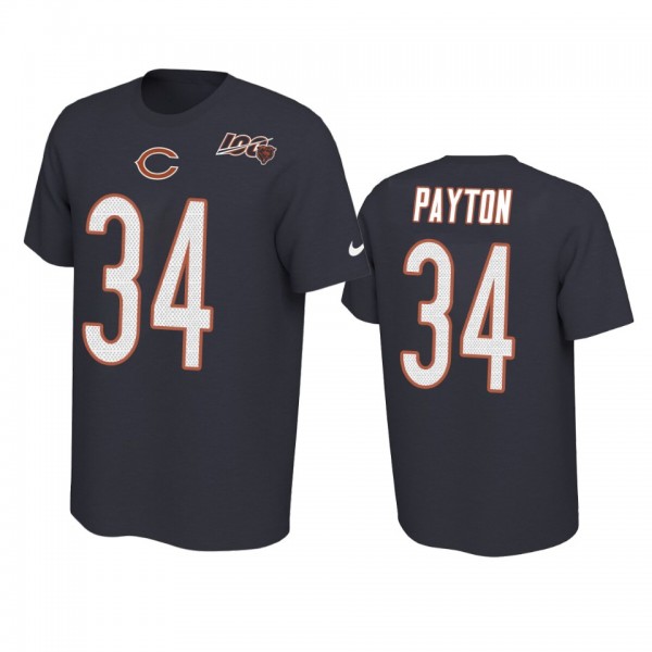 Chicago Bears Walter Payton Navy 100th Season Play...