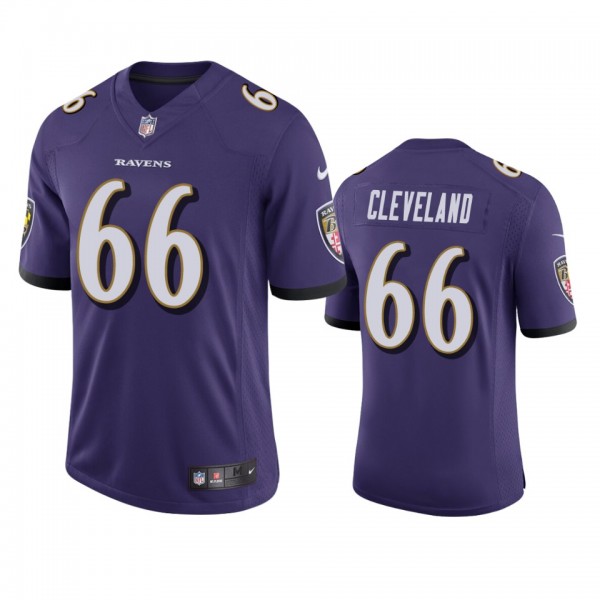 Ben Cleveland Baltimore Ravens Purple Vapor Limited Jersey