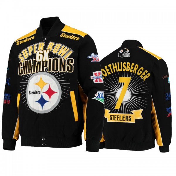 Pittsburgh Steelers Ben Roethlisberger Black Super...
