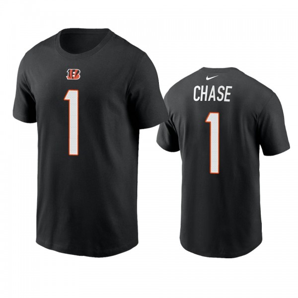 Men's Cincinnati Bengals Ja'Marr Chase Black Name ...