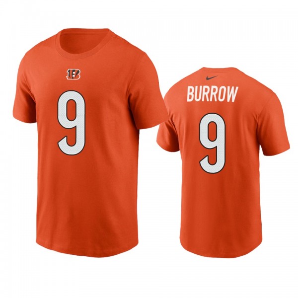Men's Cincinnati Bengals Joe Burrow Orange 2021 Na...