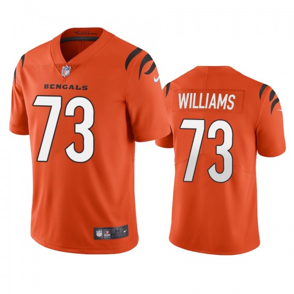 Cincinnati Bengals Jonah Williams Orange 2021 Vapor Limited Jersey - Men's