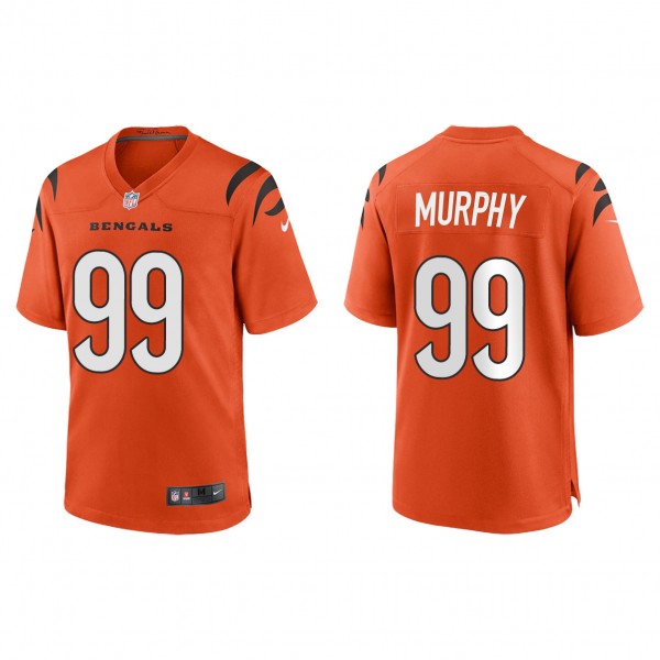 Men's Cincinnati Bengals Myles Murphy Orange 2023 NFL Draft Game Jersey