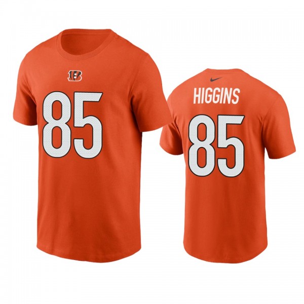 Men's Cincinnati Bengals Tee Higgins Orange 2021 N...