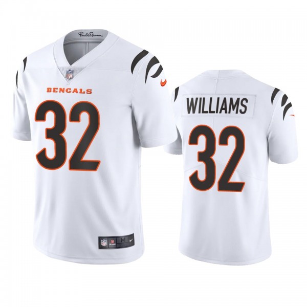 Cincinnati Bengals Trayveon Williams White 2021 Vapor Limited Jersey - Men's