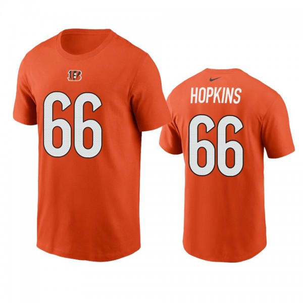 Men's Cincinnati Bengals Trey Hopkins Orange 2021 Name & Number T-Shirt