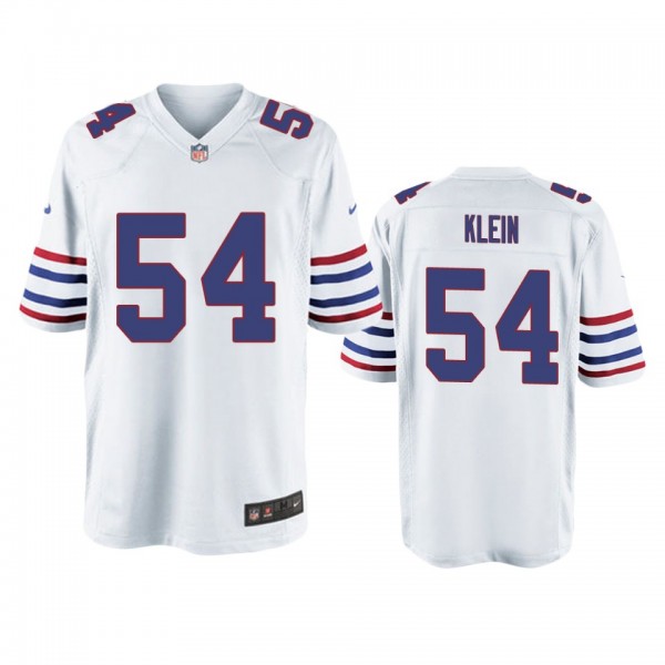 Buffalo Bills A.J. Klein White Alternate Game Jers...