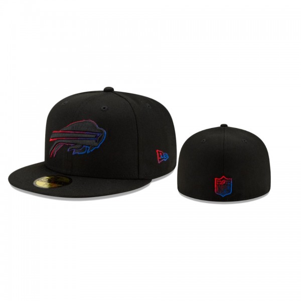 Buffalo Bills Black Color Dim 59FIFTY Fitted Hat