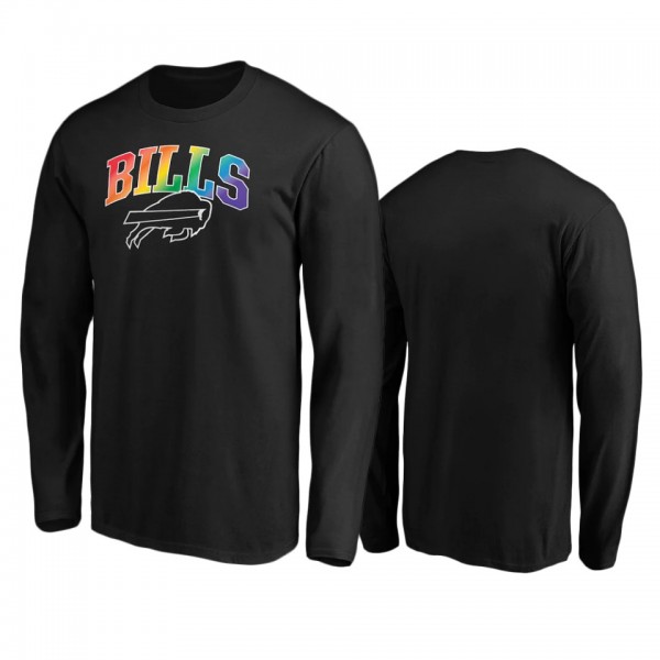 Buffalo Bills Black Pride Logo Long Sleeve T-Shirt