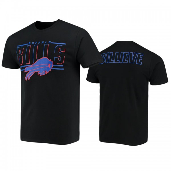 Buffalo Bills Black Slogan 2-Hit Junk Food T-Shirt