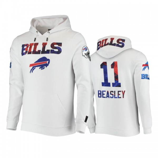 Buffalo Bills Cole Beasley White Americana Pullove...