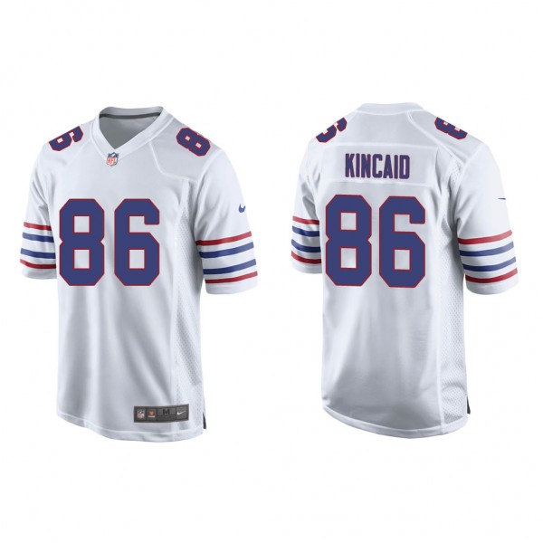Men's Buffalo Bills Dalton Kincaid White 2023 NFL Draft Alternate Game Jersey