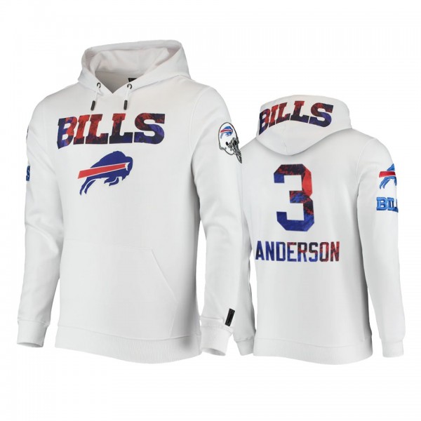 Buffalo Bills Derek Anderson White Americana Pullo...