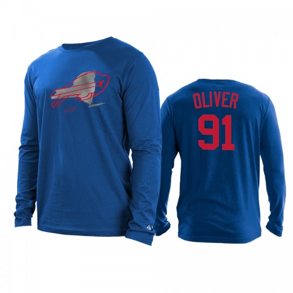 Buffalo Bills Ed Oliver Blue State Long Sleeve T-Shirt