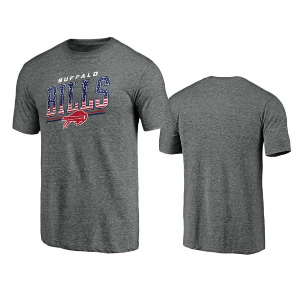 Buffalo Bills Gray Team Freedom Tri-Blend T-Shirt
