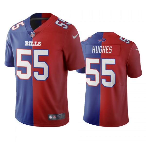 Buffalo Bills Jerry Hughes Royal Red Two Tone Vapor Limited Jersey