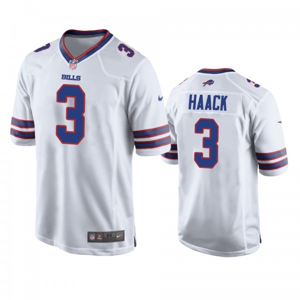 Buffalo Bills Matt Haack White Game Jersey