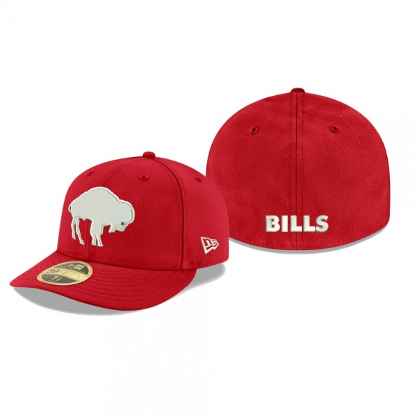 Buffalo Bills Red Omaha Throwback Low Profile 59FIFTY Hat
