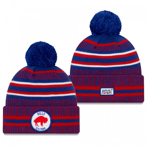 Buffalo Bills Royal Red 2019 NFL Sideline Home Knit Hat