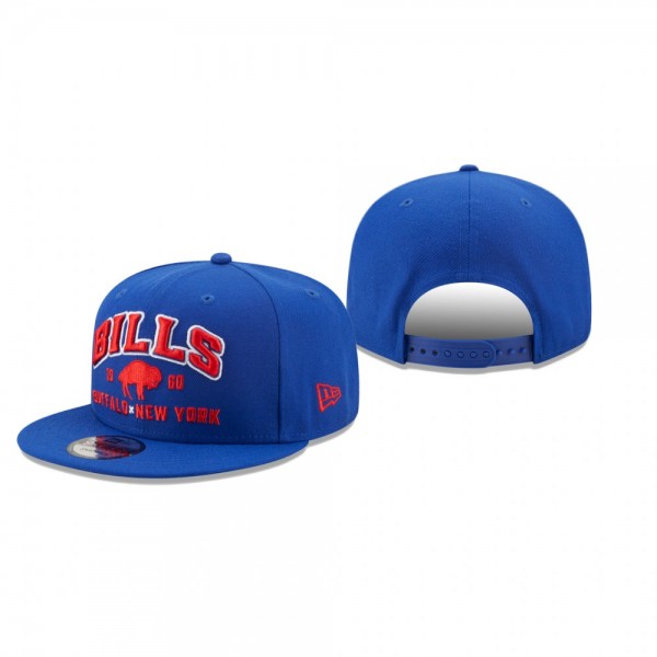 Buffalo Bills Royal Stacked Historic Logo 9FIFTY Hat