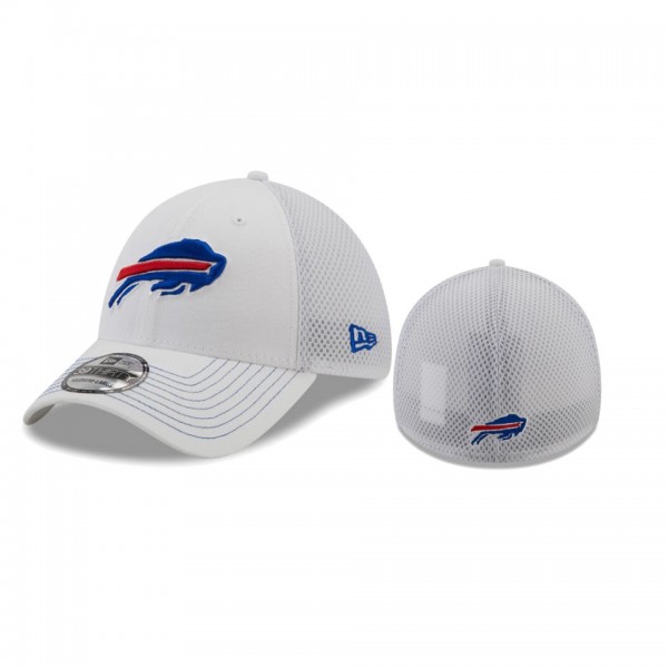 Buffalo Bills White Team Neo 39THIRTY Flex Hat