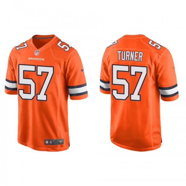 Men's Denver Broncos Billy Turner Orange Alternate...
