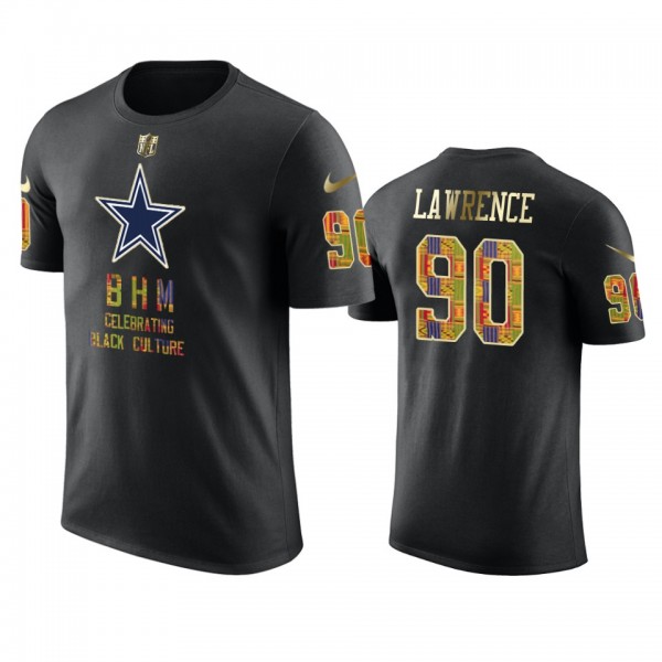 Cowboys #90 Demarcus Lawrence Black Black History Month T-Shirt - Men's