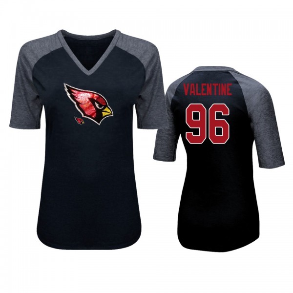 Cardinals #98 Corey Peters Black Half Sleeve Ragla...