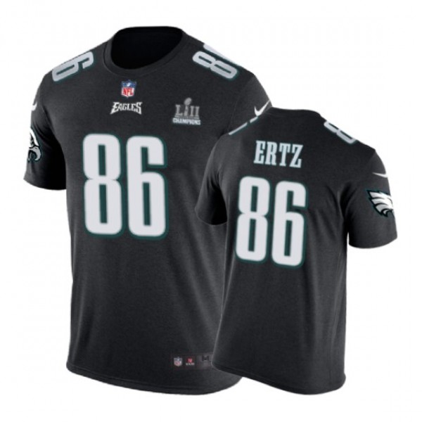 Philadelphia Eagles #86 Zach Ertz Super Bowl LII Champ Nike T-Shirt - Men's