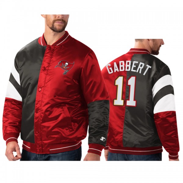 Tampa Bay Buccaneers Blaine Gabbert Red Black Split Leader Varsity Jacket