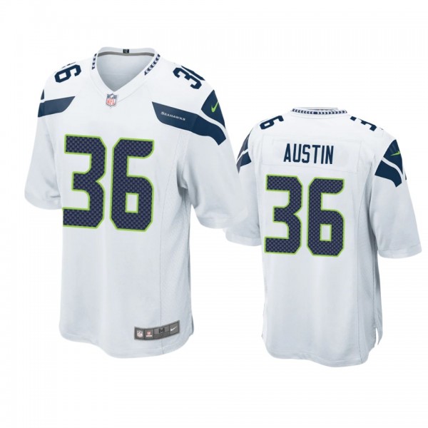 Seattle Seahawks Bless Austin White Game Jersey