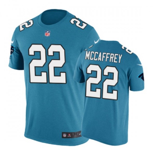Carolina Panthers #22 Christian McCaffrey Color Rush Nike T-Shirt - Men's